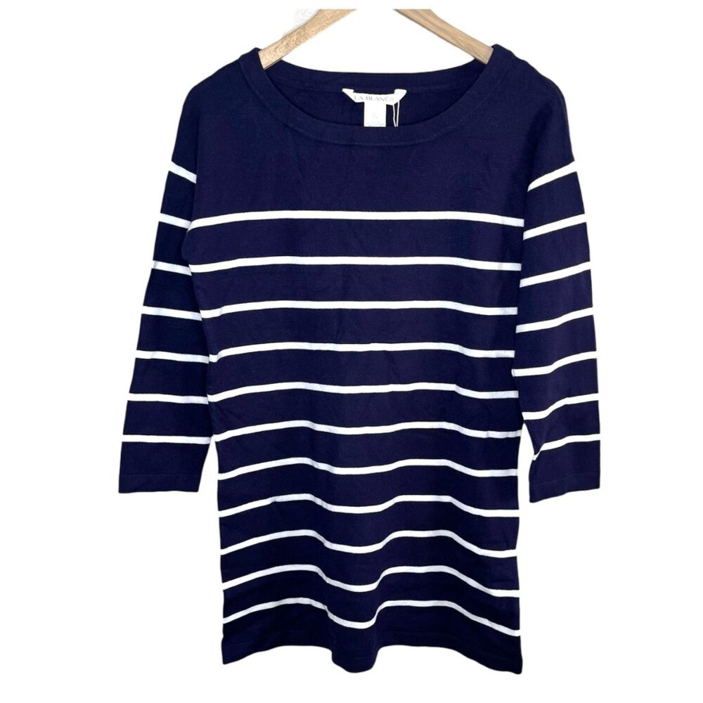 La Blanca Womens Yacht Club Boat Neck Dress Swim Cover up XSmall Indigo